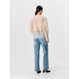 OBJECT OBJSIGA Lace Shirt In White Sand