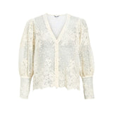 OBJECT OBJSIGA Lace Shirt In White Sand