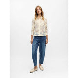 Object OBJTYLA Sheer Shirt In White Sand