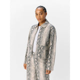 OBJECT OBJWESTI Snake Print Jacket In Tofu