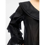 OBJECT OBJZIVA Ruffled Blouse In Black