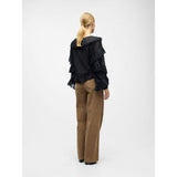 OBJECT OBJZIVA Ruffled Blouse In Black