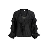 OBJECT OBJZIVA Ruffled Blouse In Black