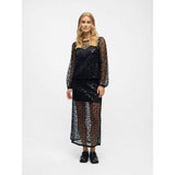 OBJECT Sequin Blouse In Black