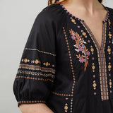 Odd Molly Amira Short Dress Deep Asphalt