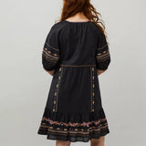 Odd Molly Amira Short Dress Deep Asphalt
