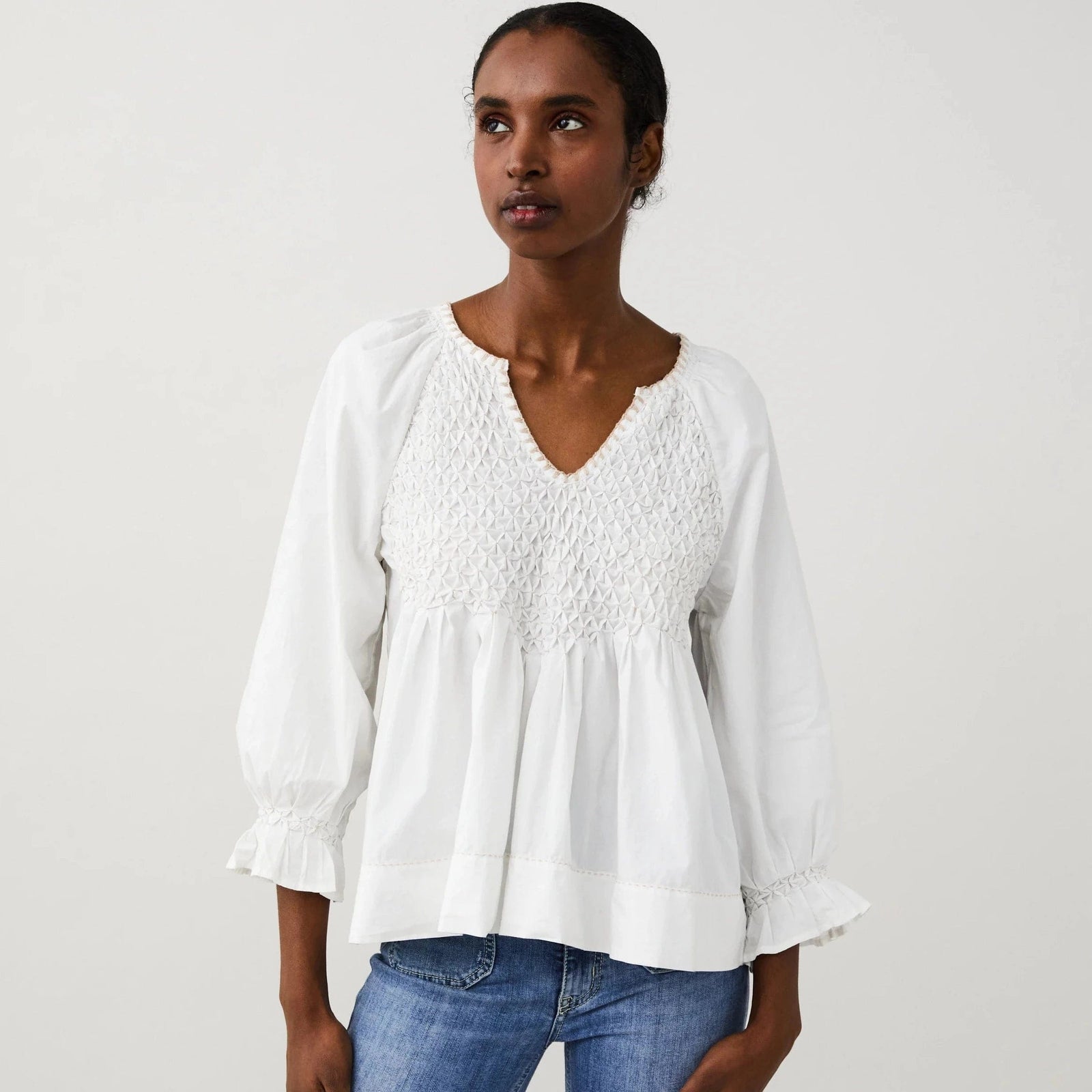 Odd Molly Kaia Blouse Light Chalk