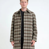 Oliver Spencer Crosby Coat Thackray In Oatmeal Multi