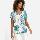 Olsen Cosima T-Shirt Short Sleeve Blue
