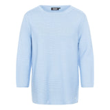 Olsen Crew Neck Jumper in Henny Straight Fit in Ciel Blue