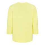 Olsen Crew Neck Jumper in Henny Straight Fit in Citron