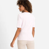 Olsen Edda Fit Short-sleeved Top With Frontal Floral Print
