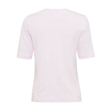 Olsen Edda Fit Short-sleeved Top With Frontal Floral Print