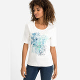 Olsen Edda T-Shirt Round Neck Off White