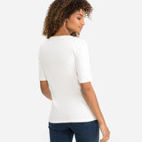 Olsen Edda T-Shirt Round Neck Off White