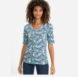 Olsen Edda T-Shirt Short Sleeves Blue