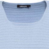 Olsen Henny Fit Ribbed Jumper Blue