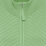 Olsen Jacket with zip and stand-up collar in Eva fit in Green