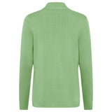Olsen Jacket with zip and stand-up collar in Eva fit in Green