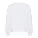 Olsen Jersey Style Jacket With Long Sleeves in Henny fit in White