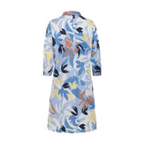 Olsen Leaf Print Shirt Dress