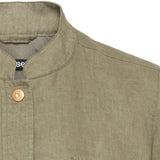 Olsen Linen Jacket With Long Sleeves Khaki
