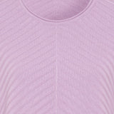 Olsen Long Sleeve Jumper in Henny Fit With Ribbed Pattern in Lilac