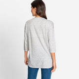 Olsen Long Sleeved Top With Dropped Shoulder in Cosima Fit