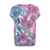 Olsen Paisley Print Top in Clara Fit