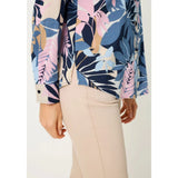 Olsen Palm Shirt In Blue Multi