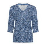 Olsen Patterned Top in Edda Fit