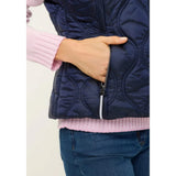 Olsen Quilted Vest In Navy