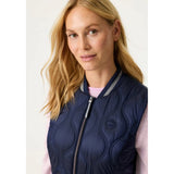 Olsen Quilted Vest In Navy