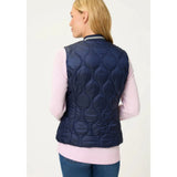 Olsen Quilted Vest In Navy