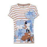 Olsen Round Neck Top With Short Sleeves in Cosima Fit