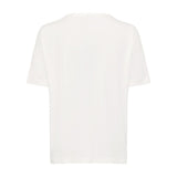 Olsen Sequin Motif Top in Cosima fit in White