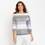 Olsen Slightly wide cut jumper in cora fit in Grey