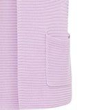 Olsen Slightly wider cut cardigan in Chloe fit with patch pockets in Lilac