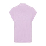 Olsen Slightly wider cut cardigan in Chloe fit with patch pockets in Lilac