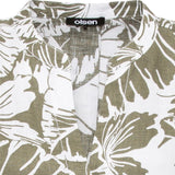 Olsen Straight Cut Leaf Print Dress
