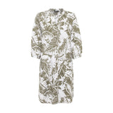Olsen Straight Cut Leaf Print Dress