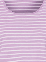Olsen Striped Top In Hannah Fit in Lilac