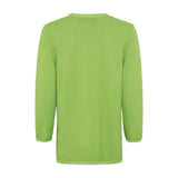 Olsen V-neck jumper in Henny straight fit in Green