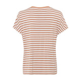 Olsen V-neck Top with stripes in Cosima Fit