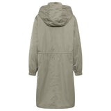 Olsen wind and water-repellent short coat with detachable hood