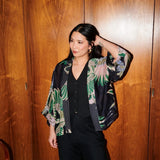 One Hundred Stars Crane Emerald Kimono