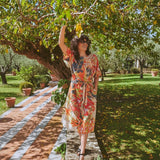 One Hundred Stars Fans Scarlet Obi Dress