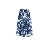 One Hundred Stars Giant Willow A-line Maxi Skirt In Blue