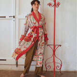 One Hundred Stars Lanterns Gown In Red