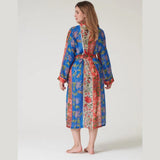 One Hundred Stars Ribbons Gown In Cobalt